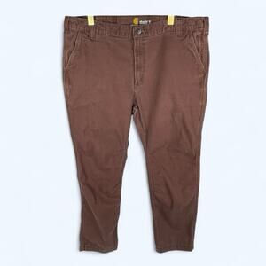 Carhartt RIGBY RUGGED FLEX PANT 102821 Straight Fit Size 40x32 Brown